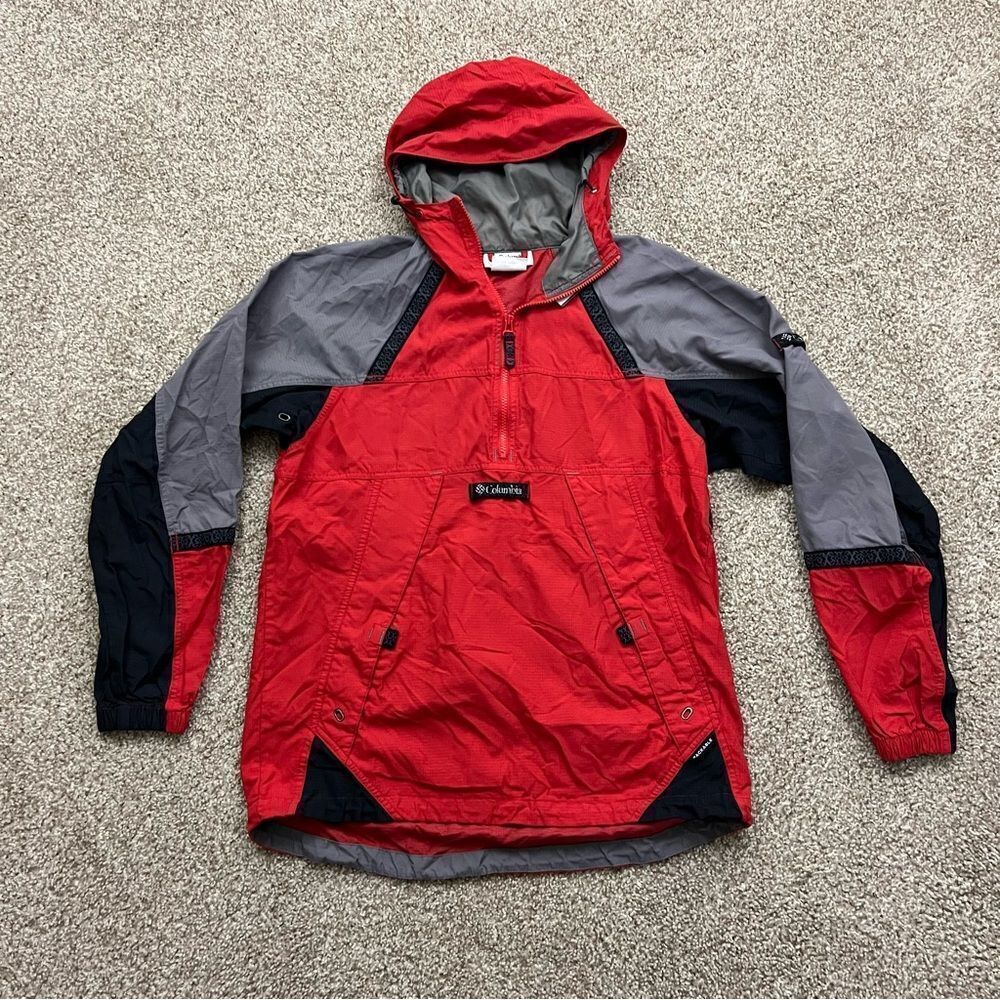 Vintage Columbia Packable Rip Stop Anorak Windbreaker Men's S